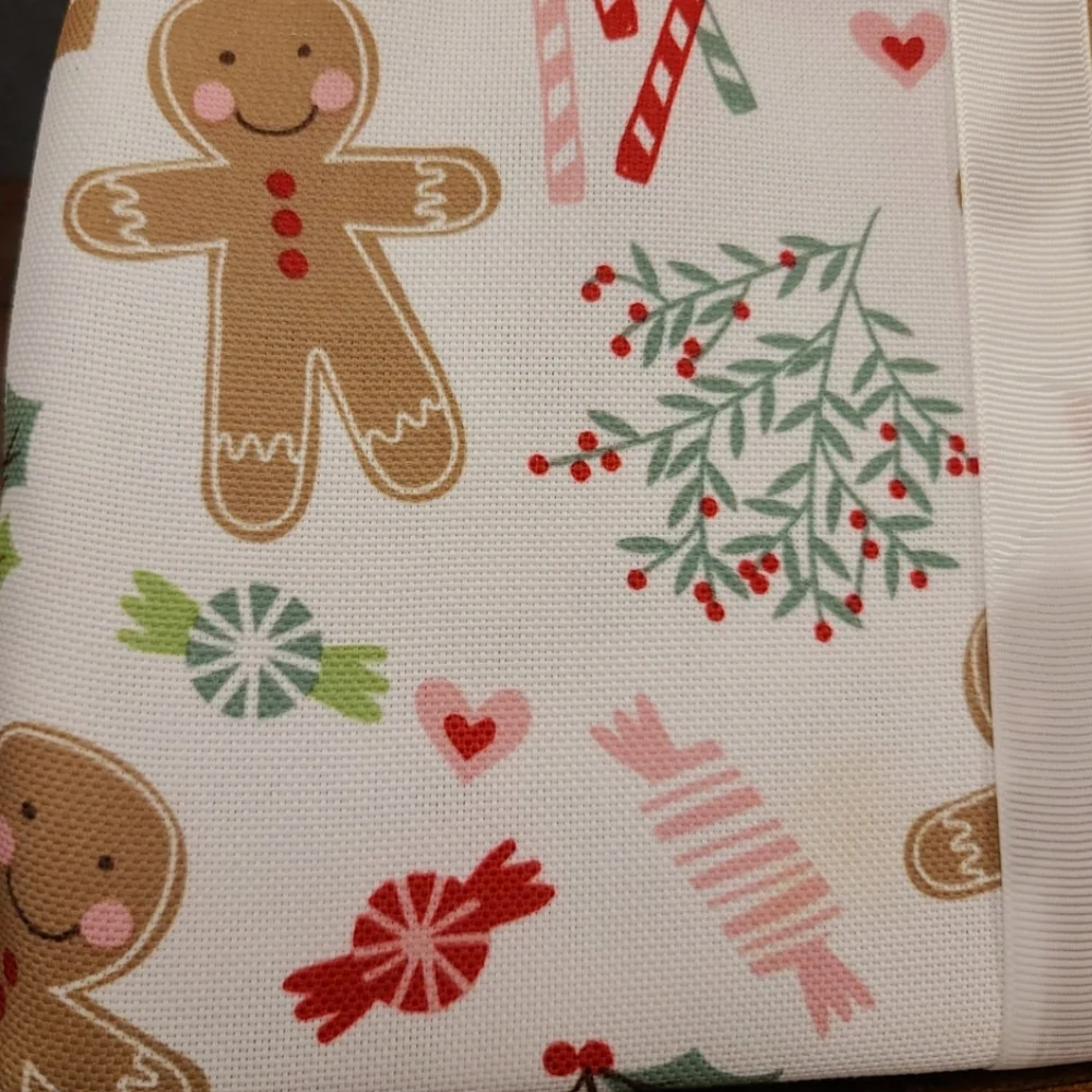 Cupcakes & Cashmere Gingerbread House Man Hollyberry Christmas Fabric Tablecloth